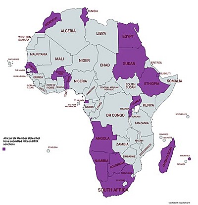 submitted NIRs in Africa